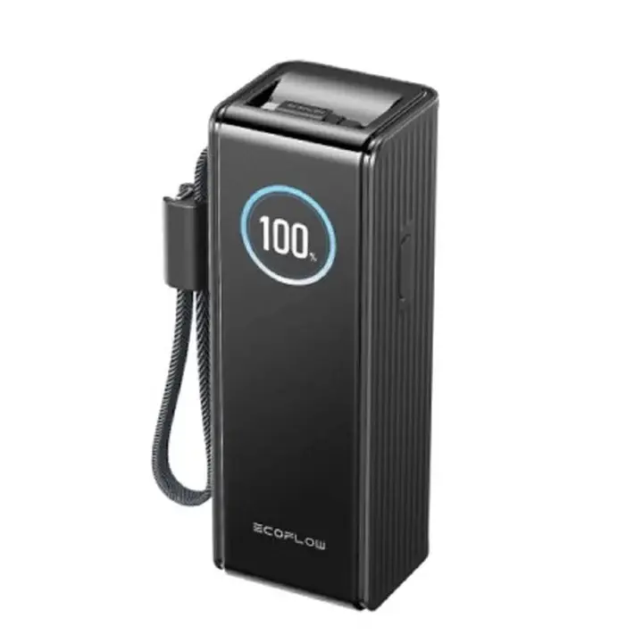 EF-RAPID25K100W-B-US EcoFlow RAPID Power Bank (25,000mAh, 170W, 100W Built-In and Retractable Cables) – Black 1.webp