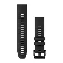 QuickFit 22 Watch Bands, Black Silicone 1.webp