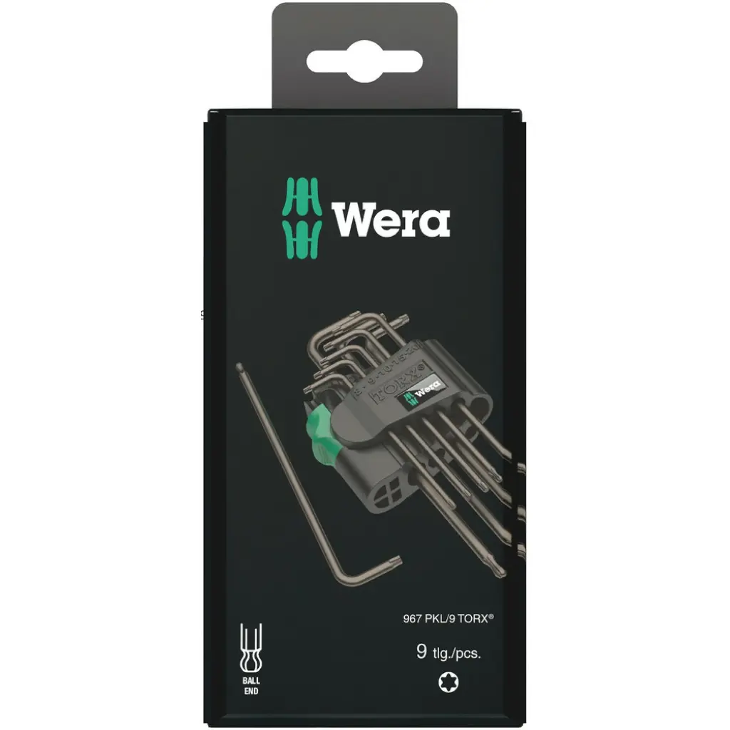 Wera 967/9 TX 1 SB L-key set, BlackLaser, 9 pieces 1