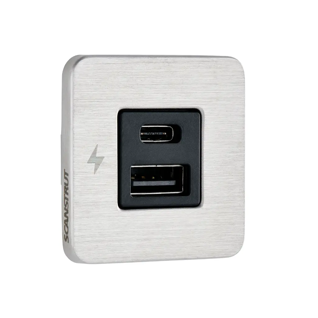  TILE - USB-A / USB-C Interiors Charging Socket  12/24V