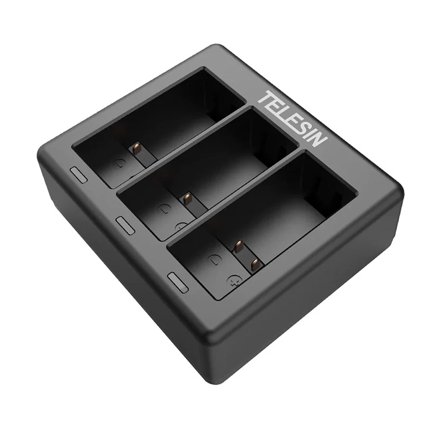TELESIN 3 Slots Charger with 2 Batteries for GoPro 9/10/11