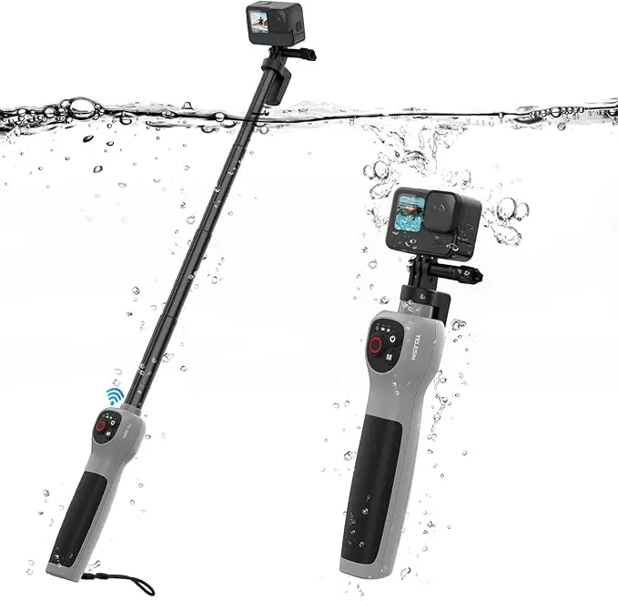 TELESIN Underwater Remote Control Selfie Stick 