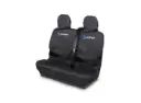 Waterproof Car Seat Cover Double - Black