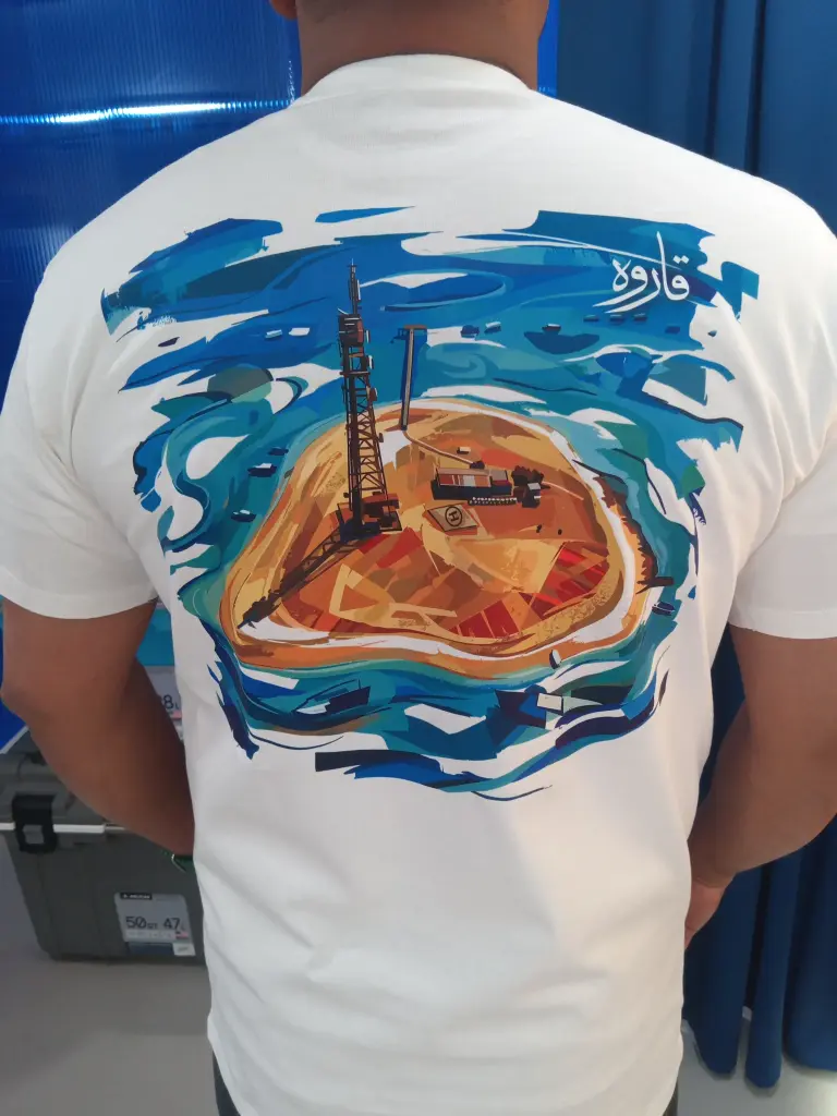 White -T-Shirt-Qarouh Design