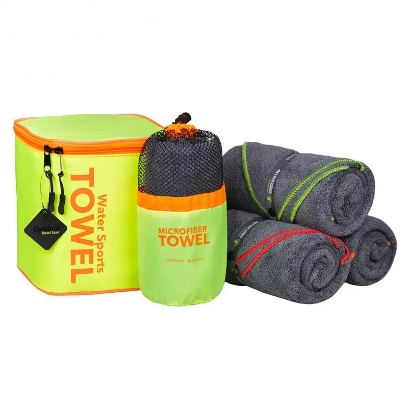 Water Sports Microfiber Towel 4 In Set - size 60x120 cm