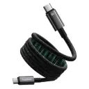 P10319805111-00 Baseus Tungsten Gold Magnetic Charging Cable USB-C to USB-C 100W 1m – Black		 