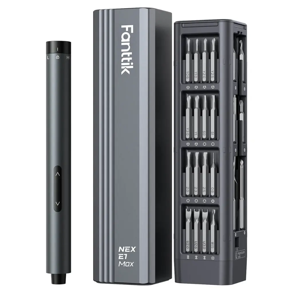 NEX-E1-MAX Fanttik NEX E1 MAX Precision Electric Screwdriver Kit – Gray		 