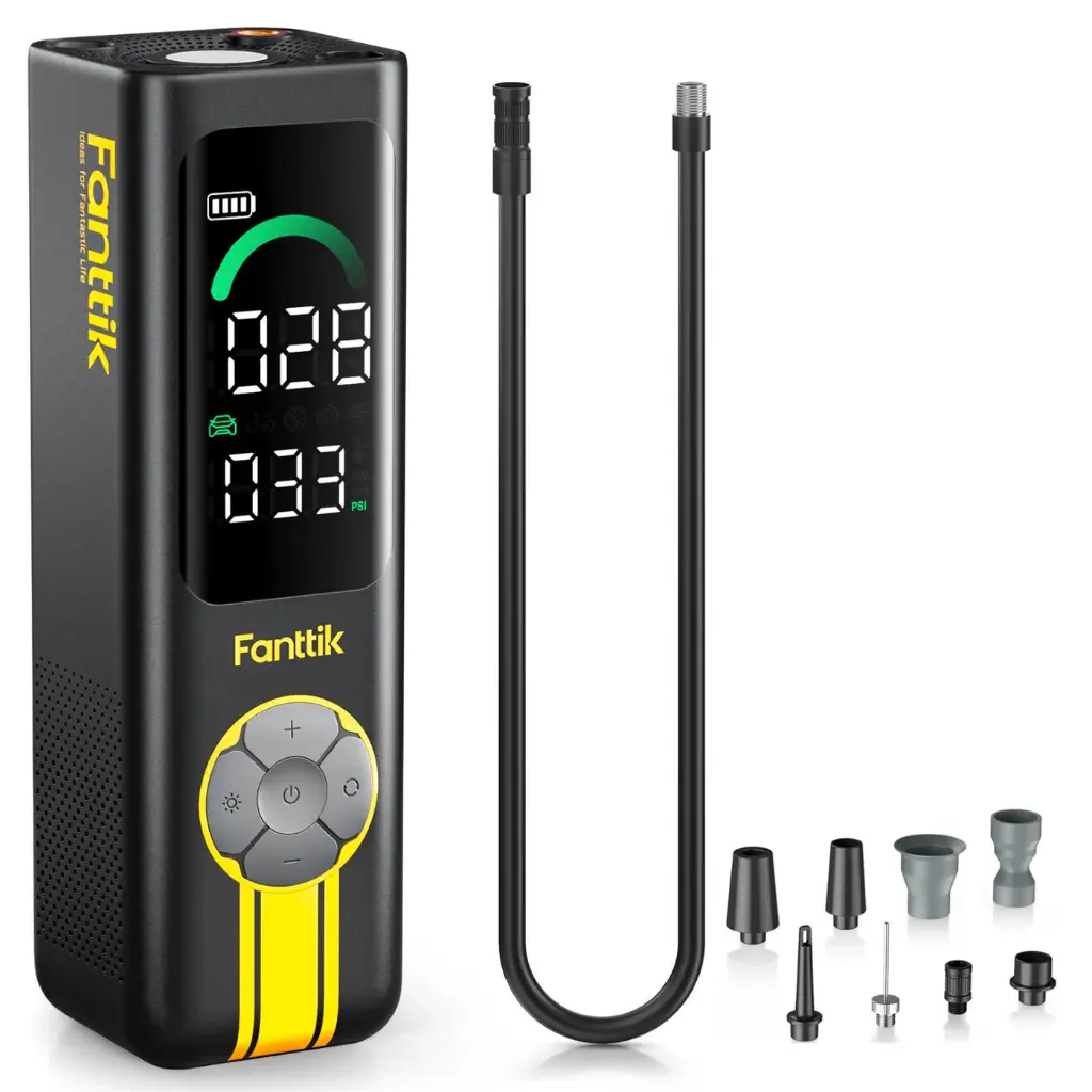X10-Cross Fanttik X10 Cross 3-in-1 Air Inflator – Black		 