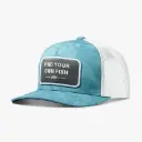 AFTCO Guide Sayings Trucker Hat - Dusk Storm Camo -MC1095