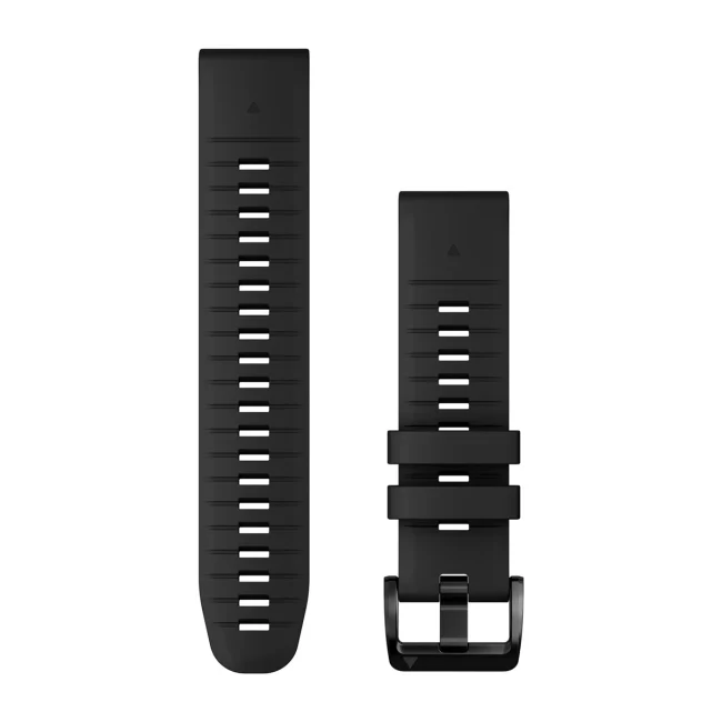 QuickFit 22 Watch Bands, Black Silicone 