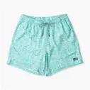 AFTCO Strike Swim Shorts Printed - Shoreline Blue