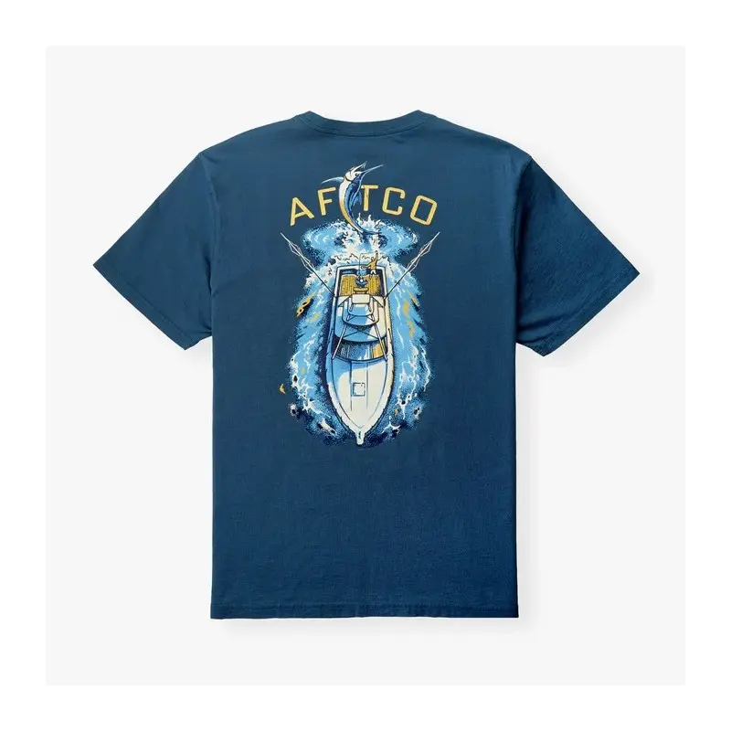 AFTCO Top View SS T-Shirt - Naval