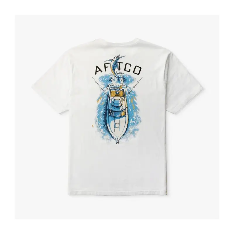 AFTCO Top View SS T-Shirt - White