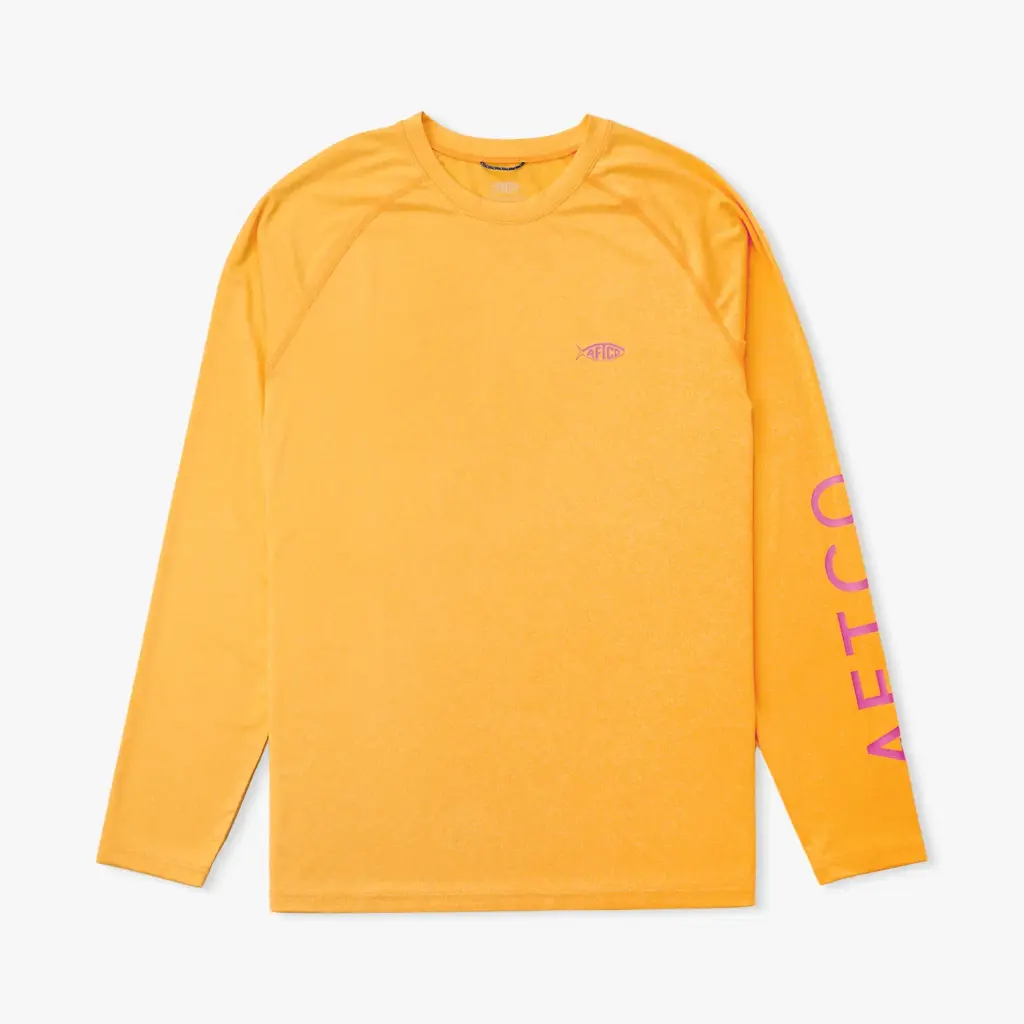AFTCO Samurai LS Sun Protection Shirt - Sea Sponge Heather