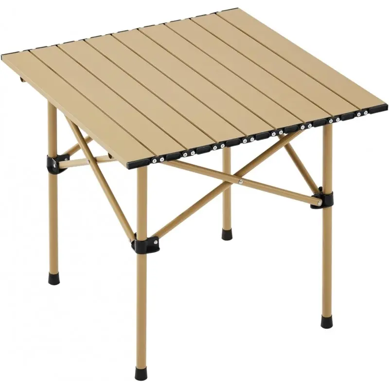 FUNDANGO Aluminum Folding Table M 54x51x49.5cm - KHAKI
