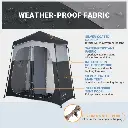 KingCamp Double Room Camping Shower Tent MARASUSA Q Ⅱ KT2417