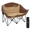 KingCamp Double Seat Chair KHAKI/COFFEE KC2219