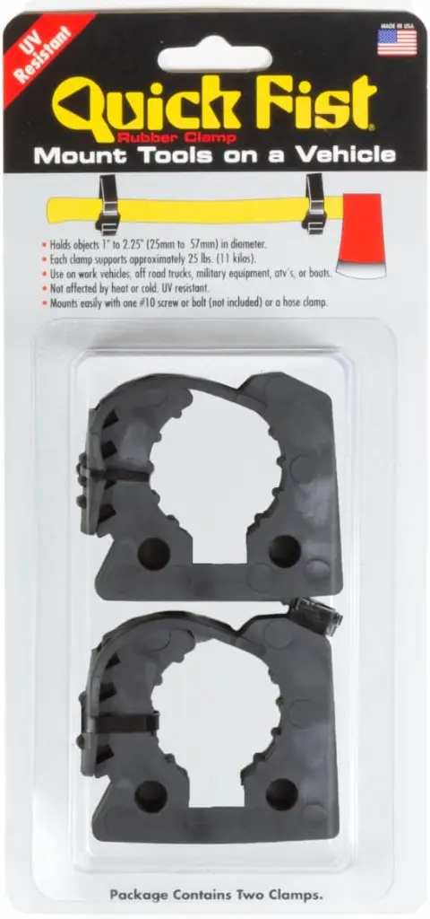 QUICK FIST | 3" CLAMP EA - HOLDS OBJECTS 2.75-3.25" (70-83MM) (FOR FIRE EXTINGUISHERS)