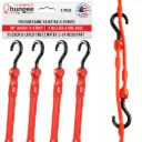 PERFECT BUNGEE | 36" ADJUSTABLE BUNGEE STRAP 4 PACK BOX - RED