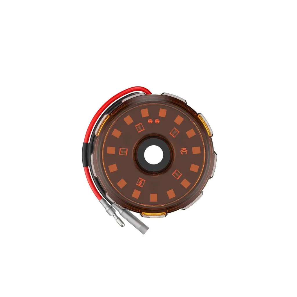 KC HILITES | UNIVERSAL CYCLONE V2 LED LIGHT EA - AMBER (600 LUMENS)