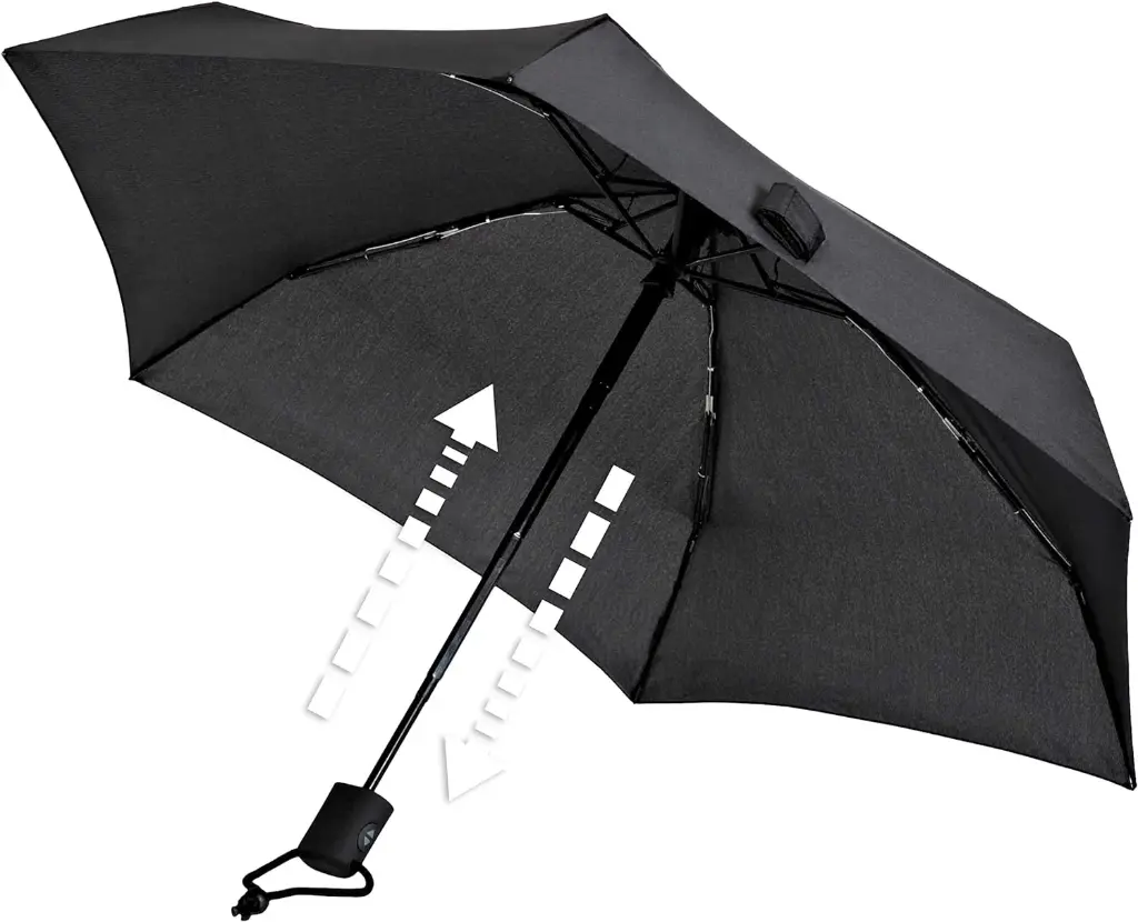 EuroSchrim Dainty Automatic Umbrella UV Protection 50+ silver
