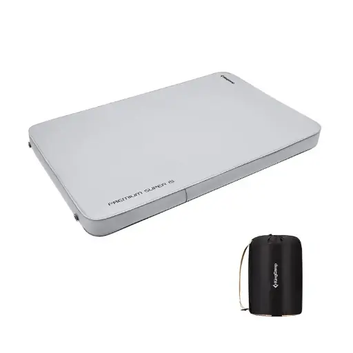 [KM2012] KingCamp PREMIUM SUPER DOUBLE THICK Self Inflating Pad GREY MEDIUMGREY KM2012