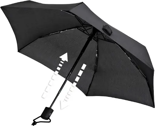 [EuroSchrimSU-20894] EuroSchrim Dainty Automatic Umbrella UV Protection 50+ silver