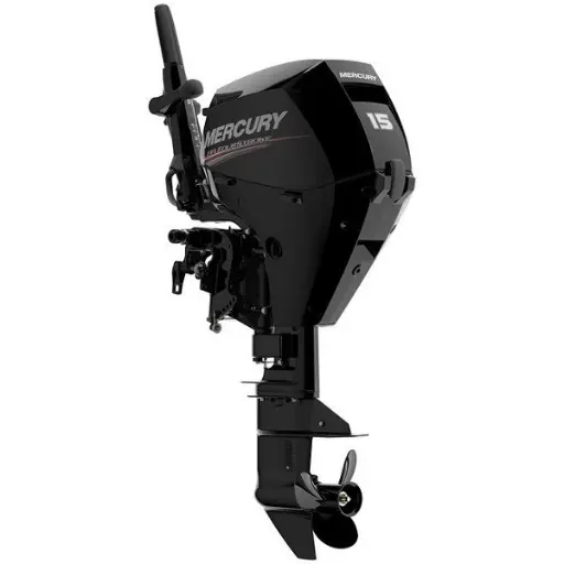 4-ST MERCURY 15HP LONG POWER TRIM STEERING TYPE