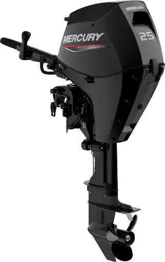 4-ST MERCURY 25HP SHORT ELECTRIC POWER TRIM STEERING TYPE