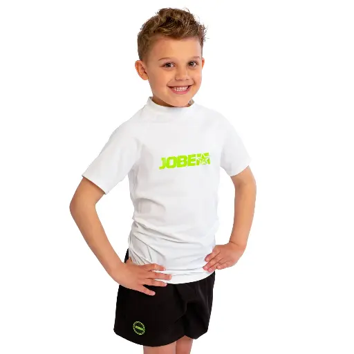 [544220003-14/16] RASH GUARD YOUTH SHORTSLEEVE WHITE 14/16