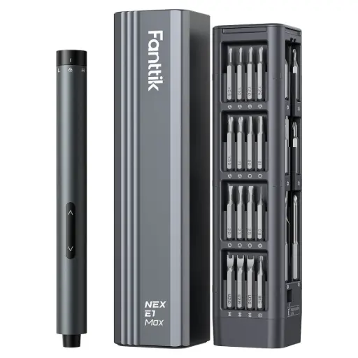 [NEX-E1 MAX] NEX-E1-MAX Fanttik NEX E1 MAX Precision Electric Screwdriver Kit – Gray		 