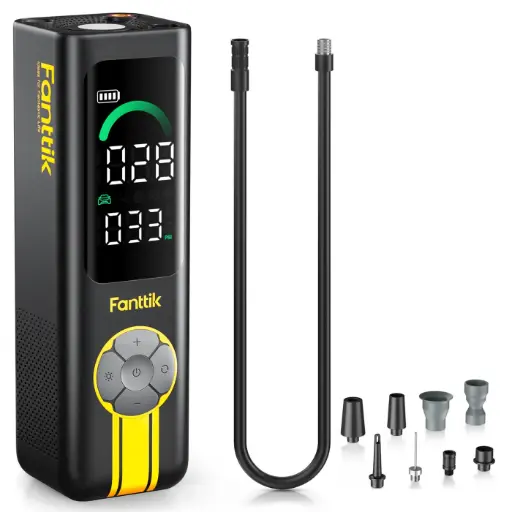 [X10-Cross] X10-Cross Fanttik X10 Cross 3-in-1 Air Inflator – Black		 