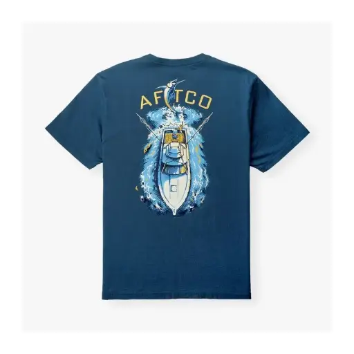AFTCO Top View SS T-Shirt - Naval