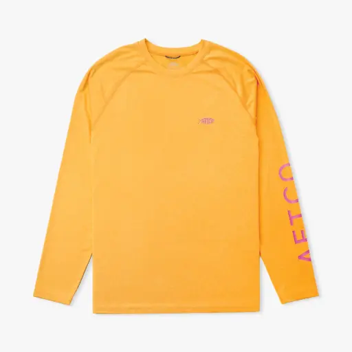 AFTCO Samurai LS Sun Protection Shirt - Sea Sponge Heather