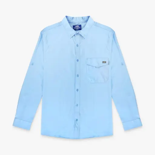 AFTCO Palomar LS Vented Fishing Shirt - Airy Blue