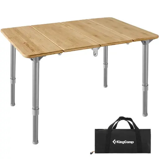 [KC1913] KingCamp Adjustable Bamboo Table KC1913