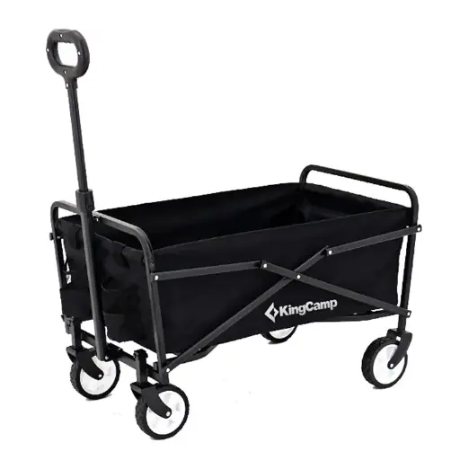 [KC2460] KingCamp Folding Trolly Cart QUARTZ WAGON KC2460 - Black