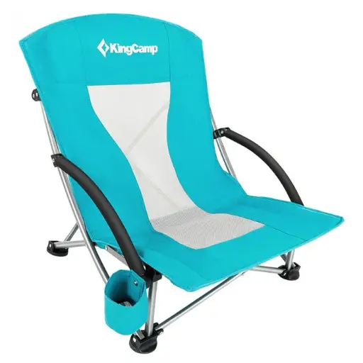 [KC3841] KingCamp PORTABLE LOW SLING CHAIR - Cyan KC3841